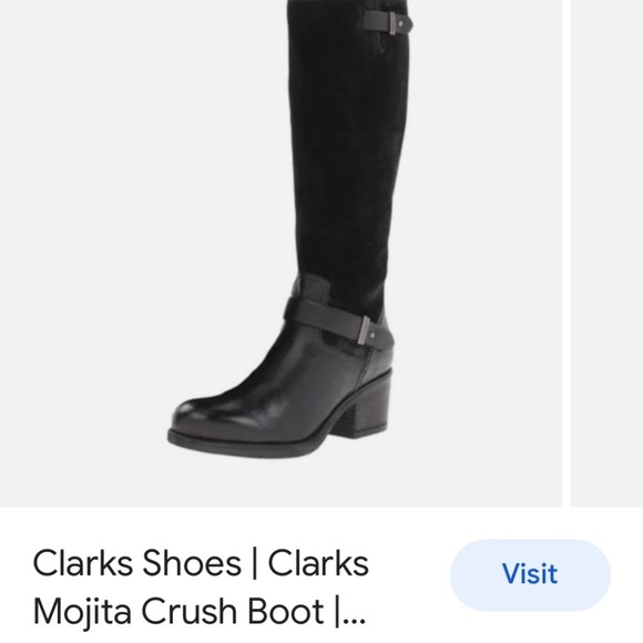 Clarks Mojita Crush Boot 66570 7M leather upper - Picture 2 of 11